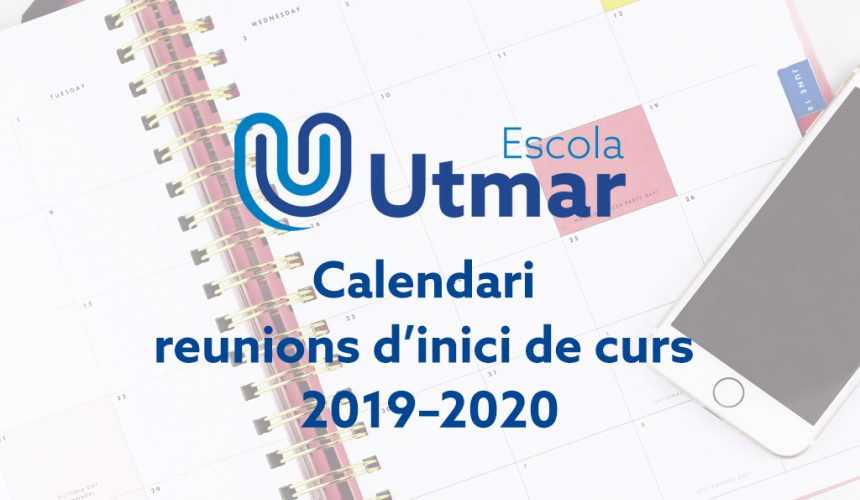 Calendari de reunions d’inici de curs 2019-2020